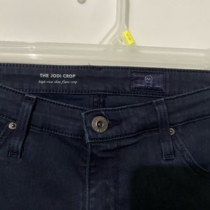 COPY - AG the Jodi crop high rise slim flare crop sz 28R Jeans black